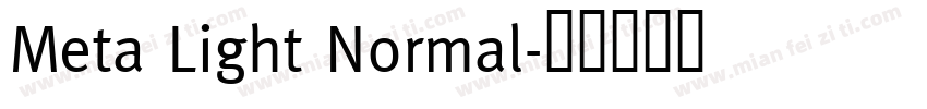 Meta Light Normal字体转换